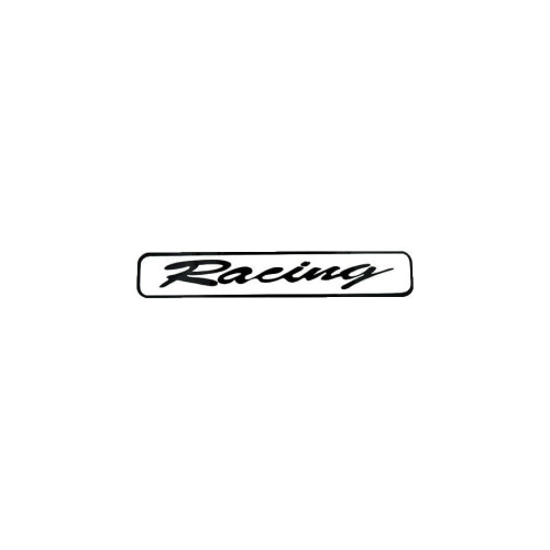 Abtibild Racing culoare alb decorativ pentru exterior si interior Cod: DZ-077