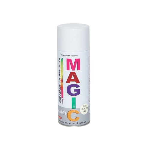 Spray vopsea Magic Alb Glaciar  400ml Cod: 369