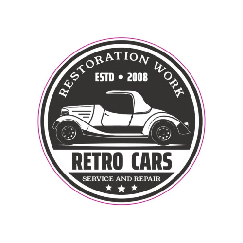 Abtibild "RETRO CARS"  Cod: TAG 020 / T2