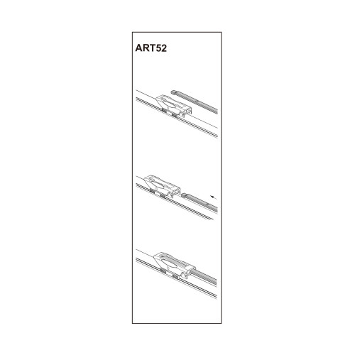 Stergator parbriz pasager FIAT QUBO MPV 01/2009➝ 15" COD:ART52