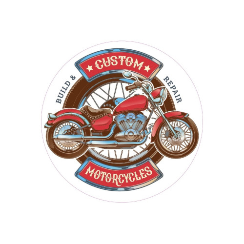 Abtibild "CUSTOM MOTORCYCLES" Cod: TAG 039 / T2