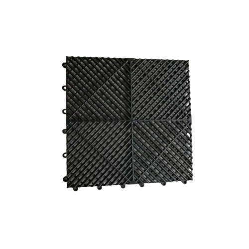 Pardoseala modulara ventilata PP 40x40x1.8cm garaj trafic intens Negru Cod: PM10002