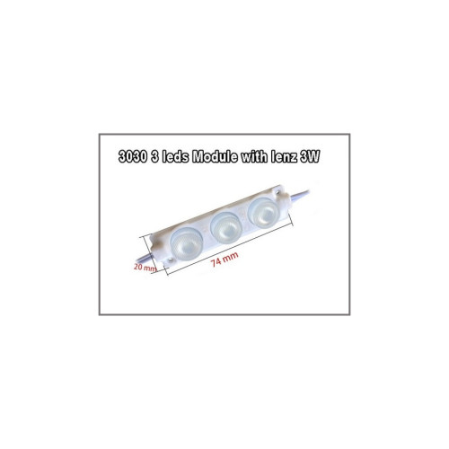 Modul LED 3 SMD 3W 24V Alb Cod: 7520-3LED-3030