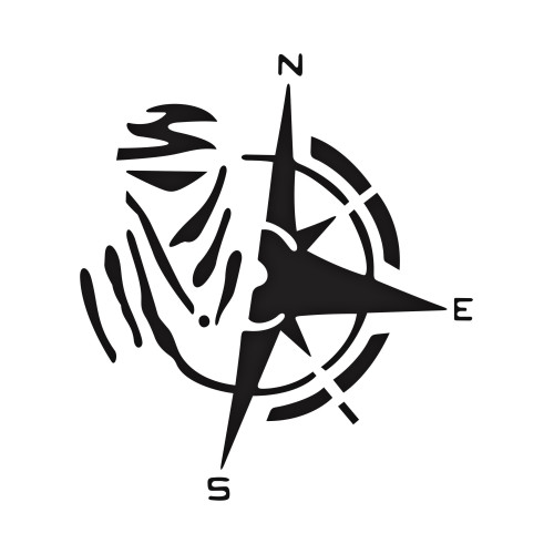 Abtibild "BUSOLA" diverse culori Cod:  ZNJ-48-2