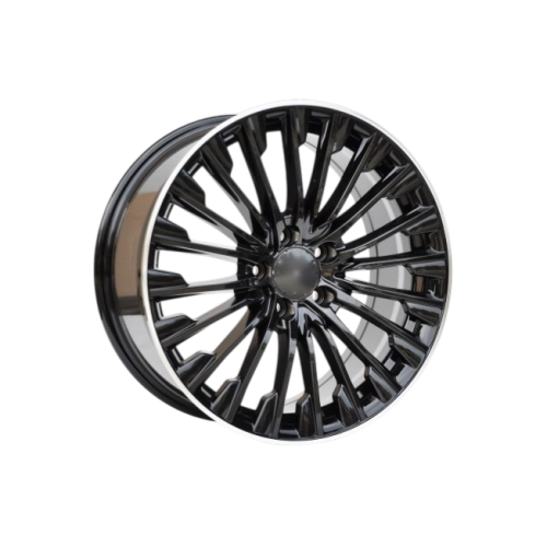 Jante PDW 19x8 5x112 ET38 negru cu margine polish compatibile Mercedes Cod: L95764F02