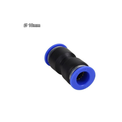 Racord drept din plastic pentru furtun fi 10 mm cupla aer PU-10 Cod: DISLA49