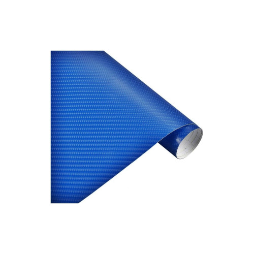 Rola folie carbon 3D albastra latime 1.27m x 30m Cod: KM9329