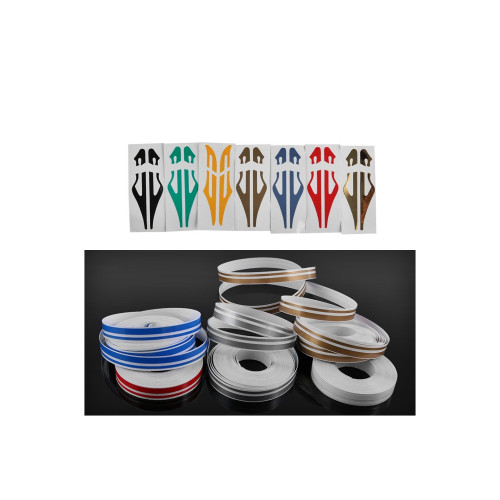 Abtibild decorativ 2 linii  pentru caroserie 10mm x10metri Cod: JK-350