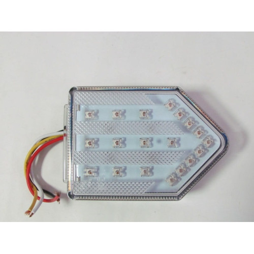 Lampa stop camion DF TRL001 cu sticla TRANSPARENTA LED 12v