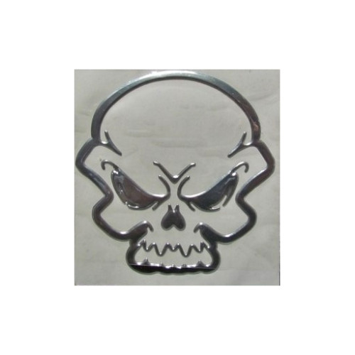 Abtibild "CRANIU" culoare Crom  Cod:DZ-34