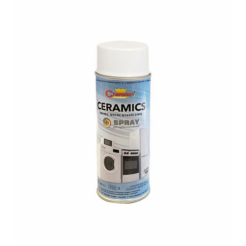Spray vopsea ceramic alb lucios Champion profesional 400ml Cod: 9003