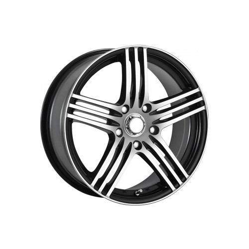Jante ART 17x7 4x108 ET35 negru polish diamond cut compatibile Peugeot, Citroen, Ford  Cod: 277
